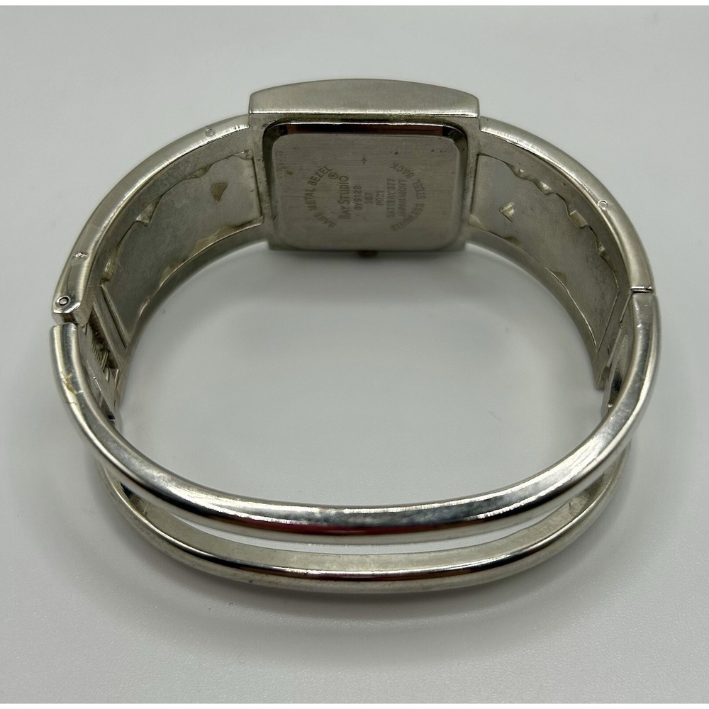 [NOT TESTED] Bay Studio Hinge Watch Silver Tone With Accents‎ & Rhinestones - Picture 4 of 4
